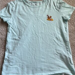 Kids Light Blue T-Shirt with Tigger Embroidery